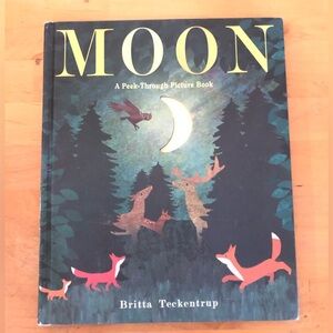Moon Peek-Through Picture Book by Britta Teckentrup 2017 hardcover